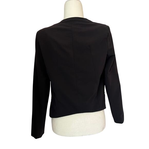 Slate & Willow Classic Collarless‎ Blazer Navy - Picture 5 of 7